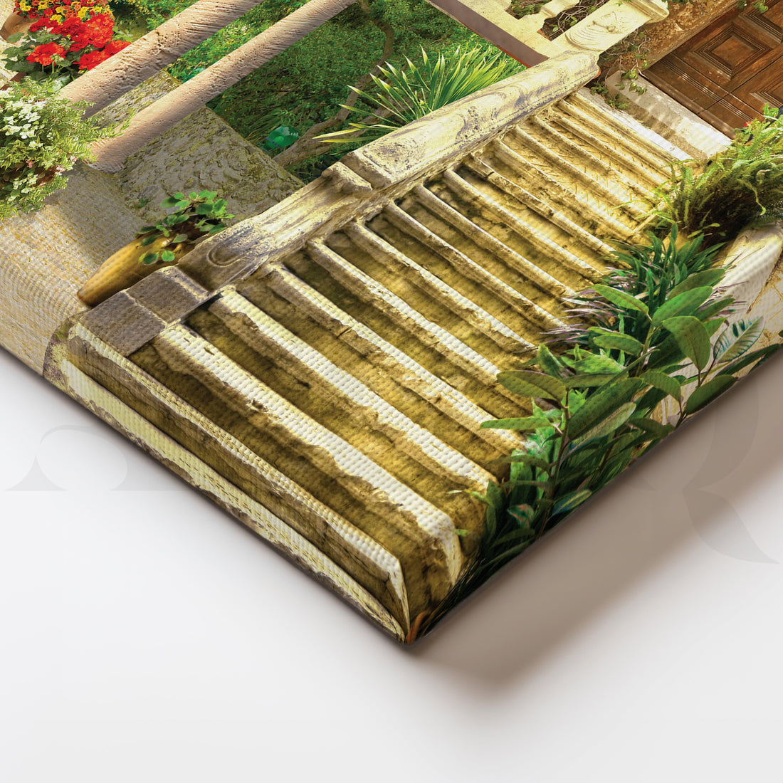 Coastal Symphony of Land and Sea Canvas Artwork – Asha Art Studio