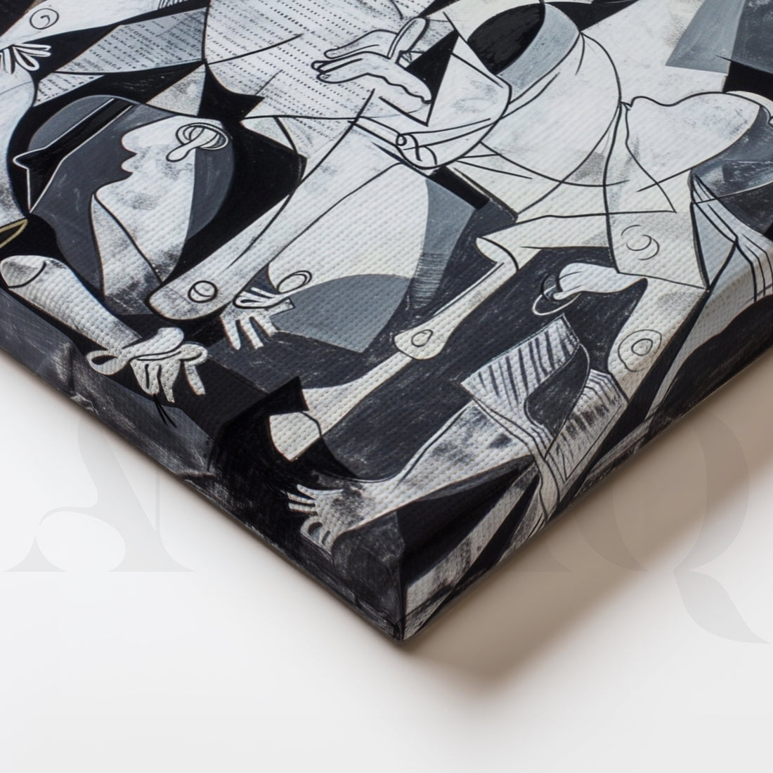 Cubist Figurative Abstract Canvas Artwork – Asha Art Studio
