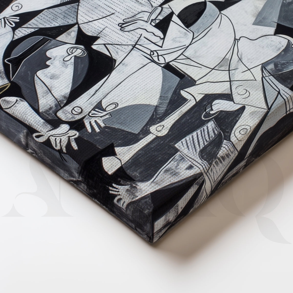 Cubist Figurative Abstract Canvas Artwork – Asha Art Studio – Image 2