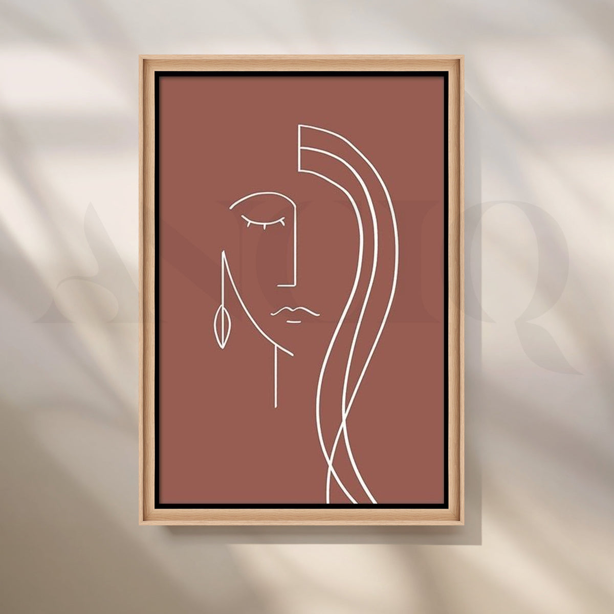 Silent Gaze Canvas Artwork – Asha Art Studio – Image 5