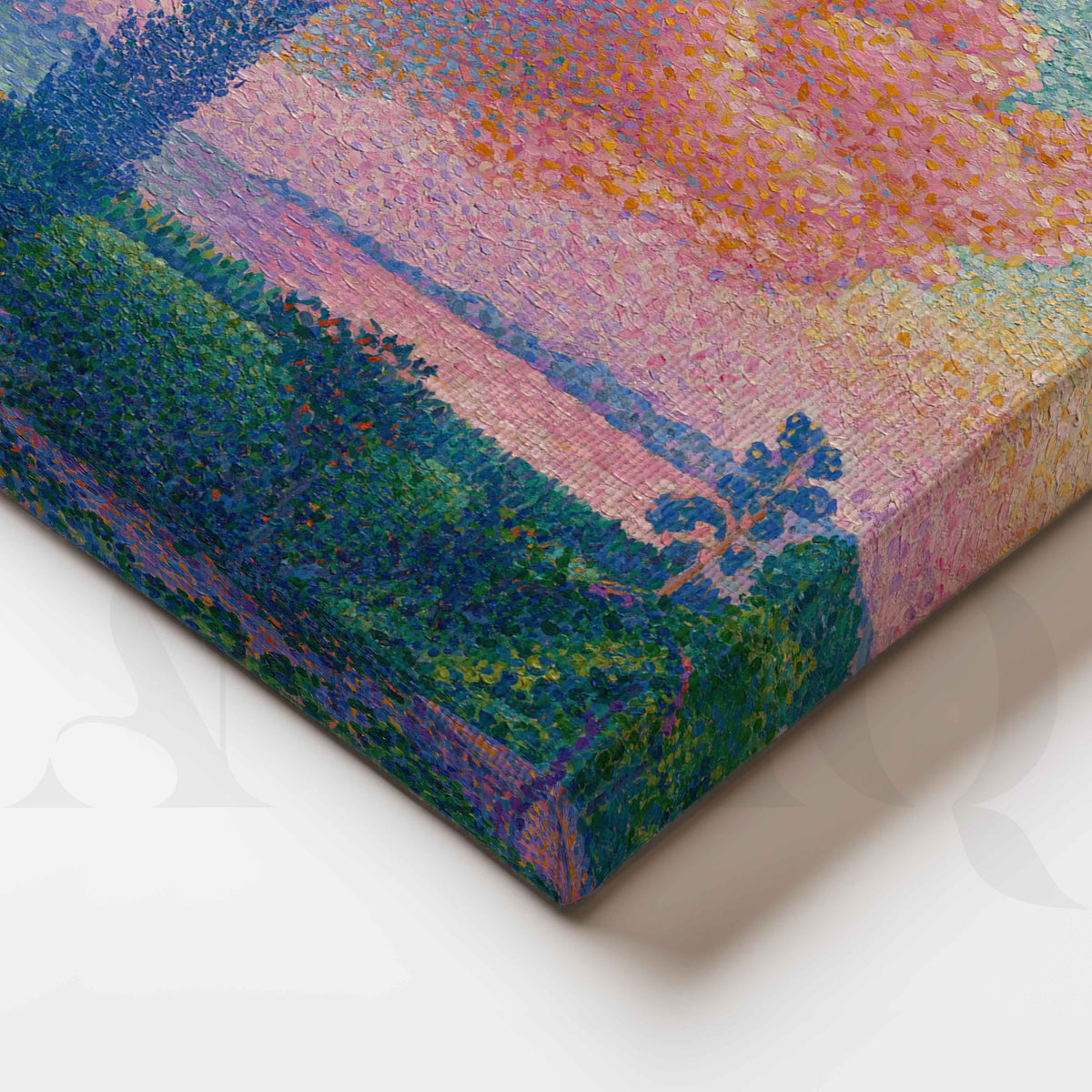 Pastel Lake Sunset Canvas Artwork – Asha Art Studio – Image 2
