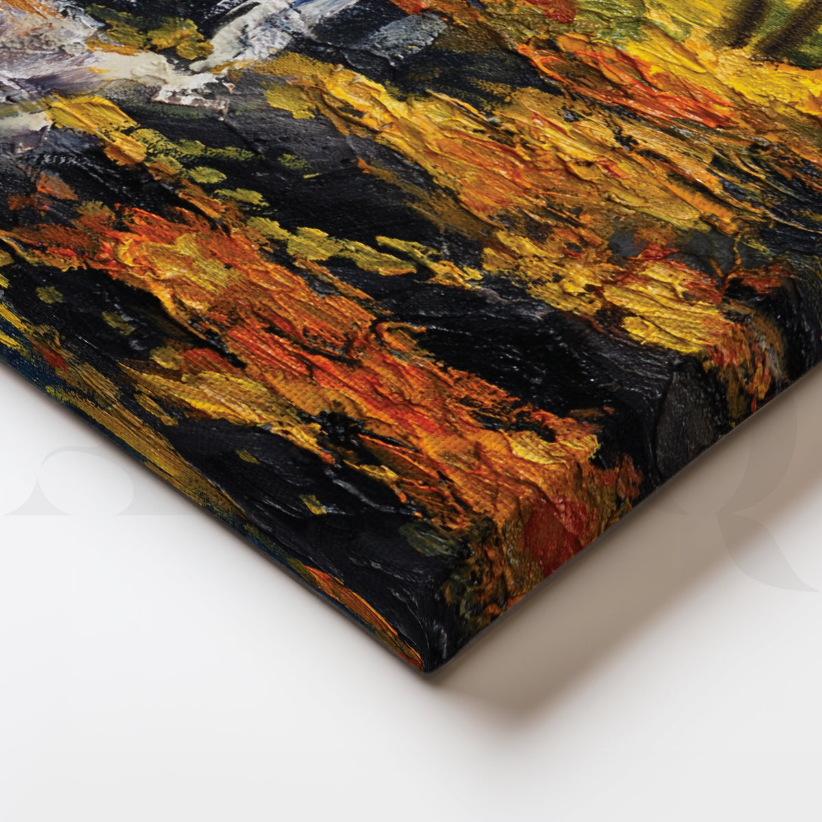 Cascading Bliss Canvas Artwork – Asha Art Studio – Image 2