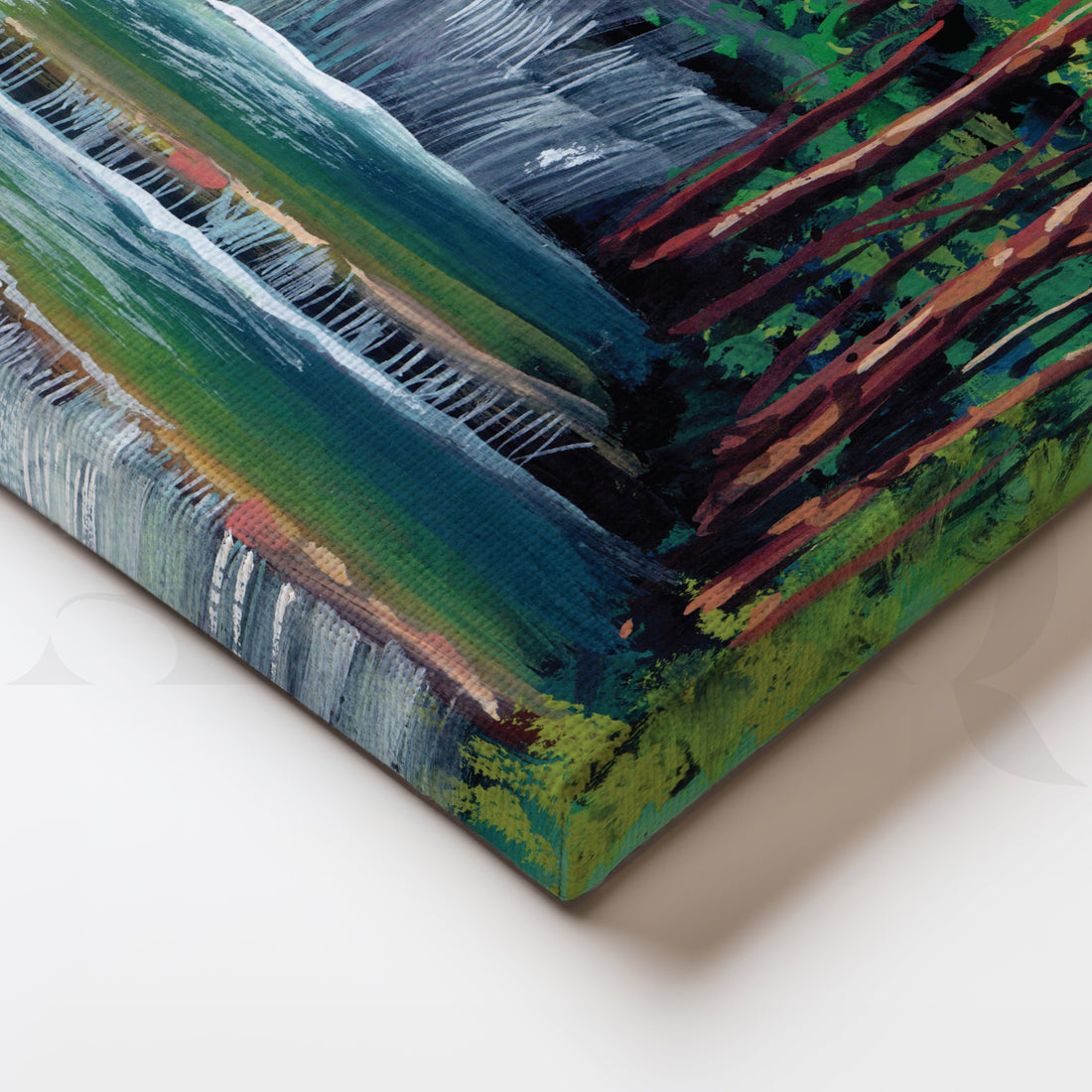 Tranquil Oasis Canvas Artwork – Asha Art Studio