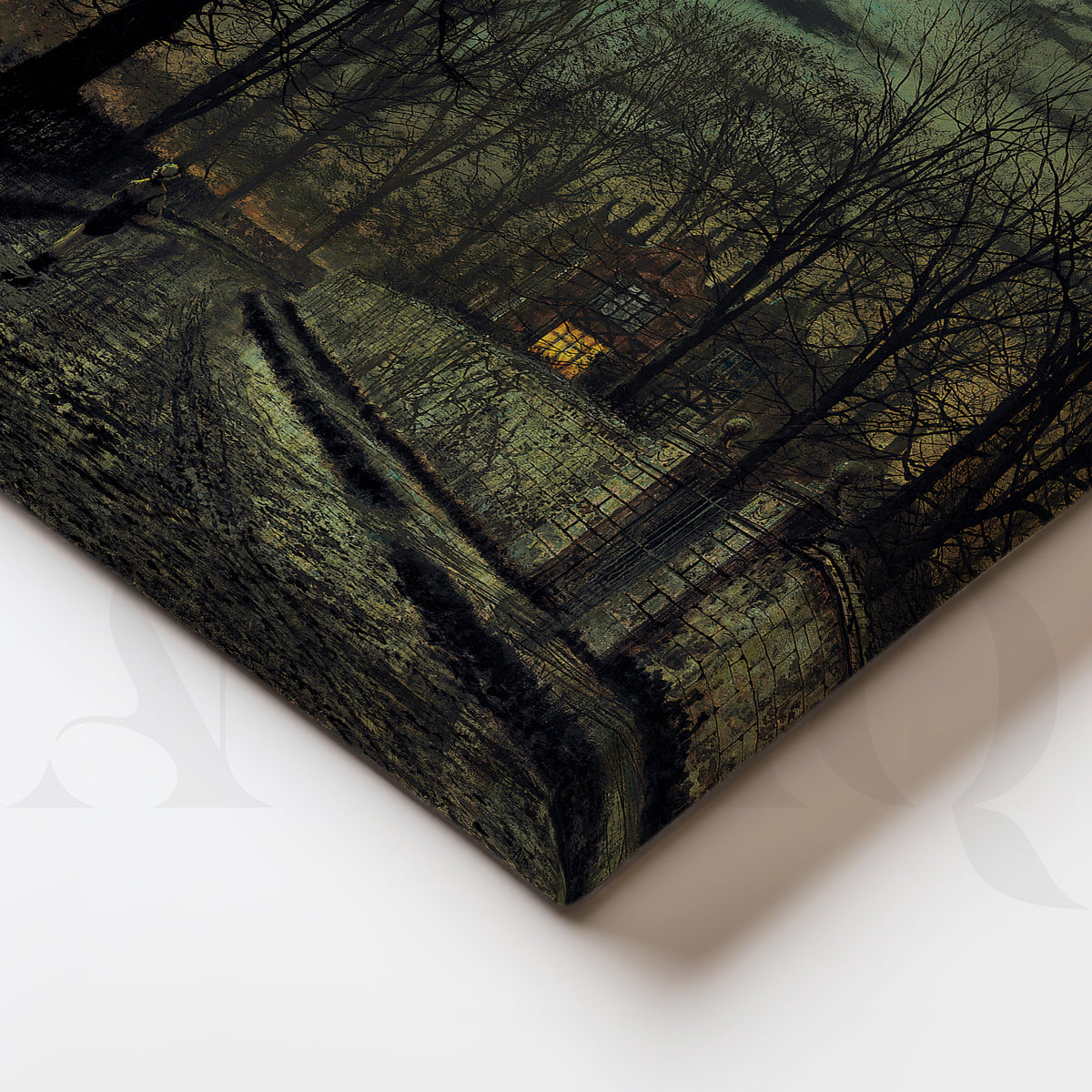 Moody Twilight Streetscape Gallery Wall – Set of 3 Atmospheric Artworks - 18 x 24 Inches – Asha Art Studio – Image 2
