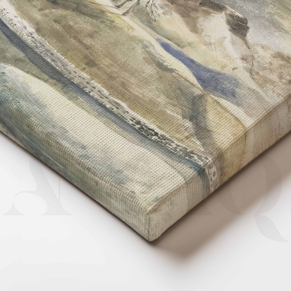 Misty Mountain Landscape Canvas Artwork – Asha Art Studio