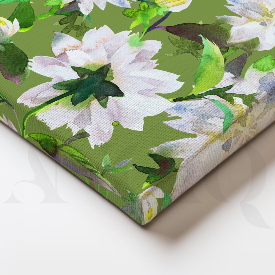 Delicate White Blossoms Artwork – Asha Art Studio