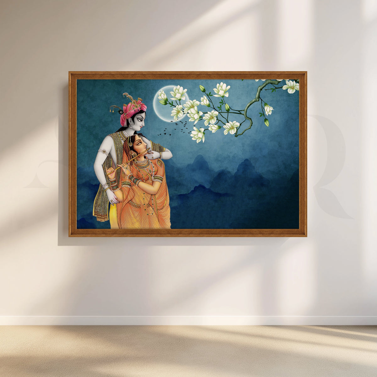 Moonlit Devotion Canvas Artwork for Bedroom – Asha Art Studio – Image 6