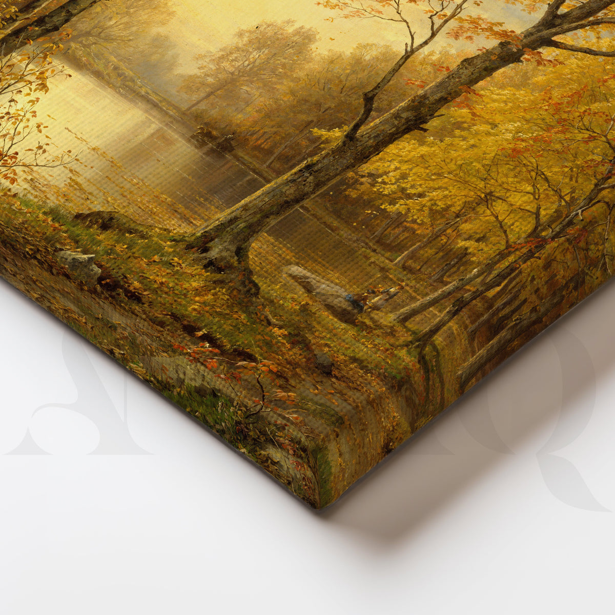 Golden Autumn Forest Canvas Artwork – Asha Art Studio – Image 2