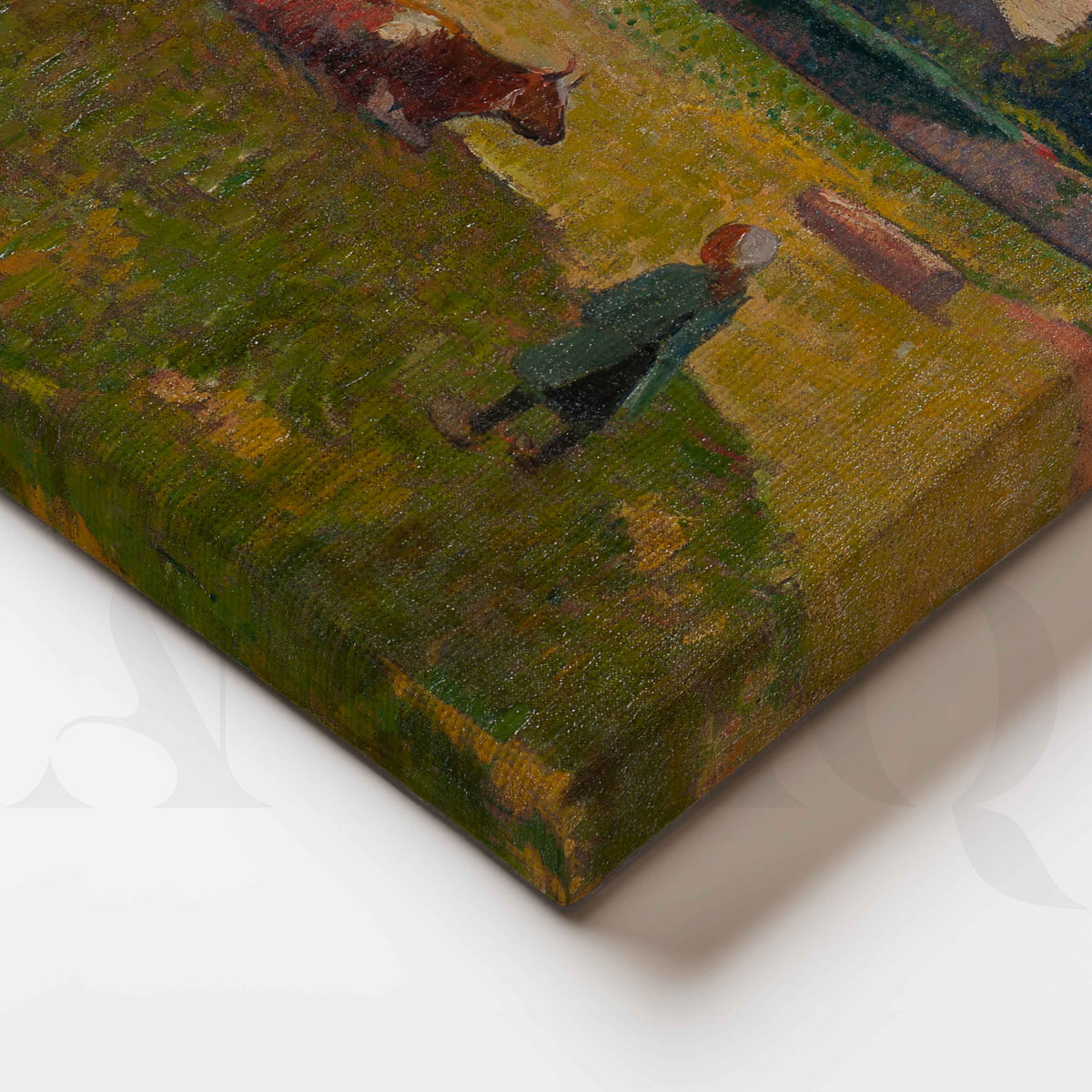 Henri Moret Countryside Meadow Canvas Artwork – Asha Art Studio – Image 2