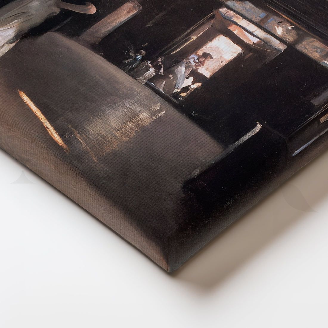 Spanish Cloister Stroll Canvas Artwork – Asha Art Studio