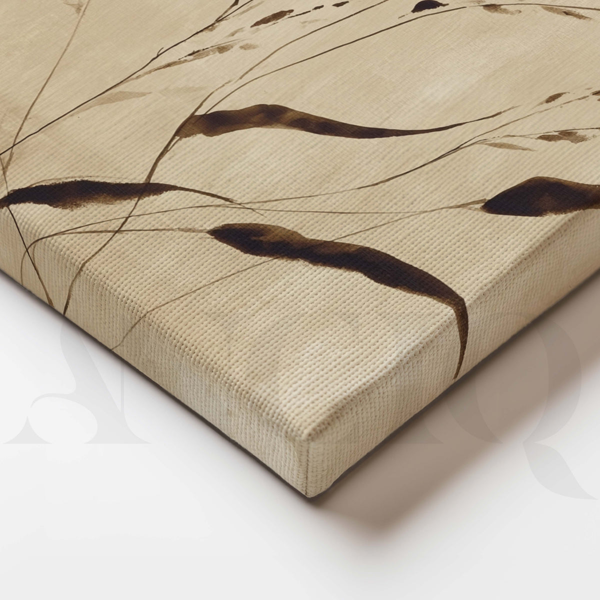 Minimal Botanical Abstract Canvas Artwork – Asha Art Studio – Image 2