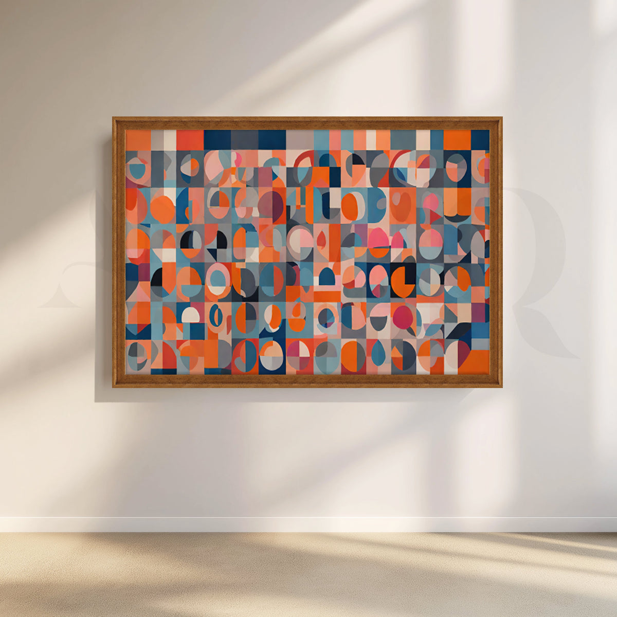 Color Block Geometric Canvas Artwork – Asha Art Studio – Image 6