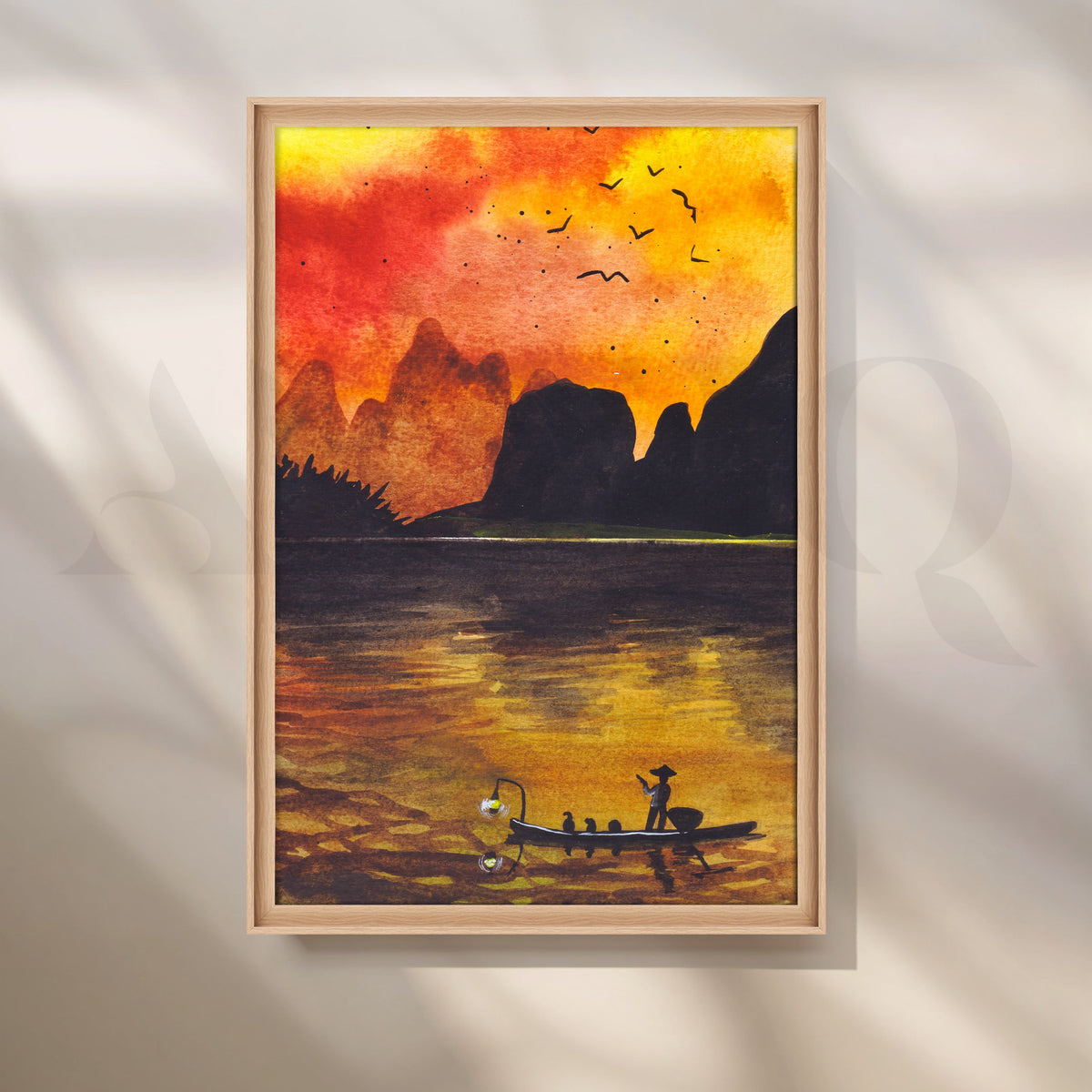 Amber Horizon Canvas Artwork – Asha Art Studio – Image 5