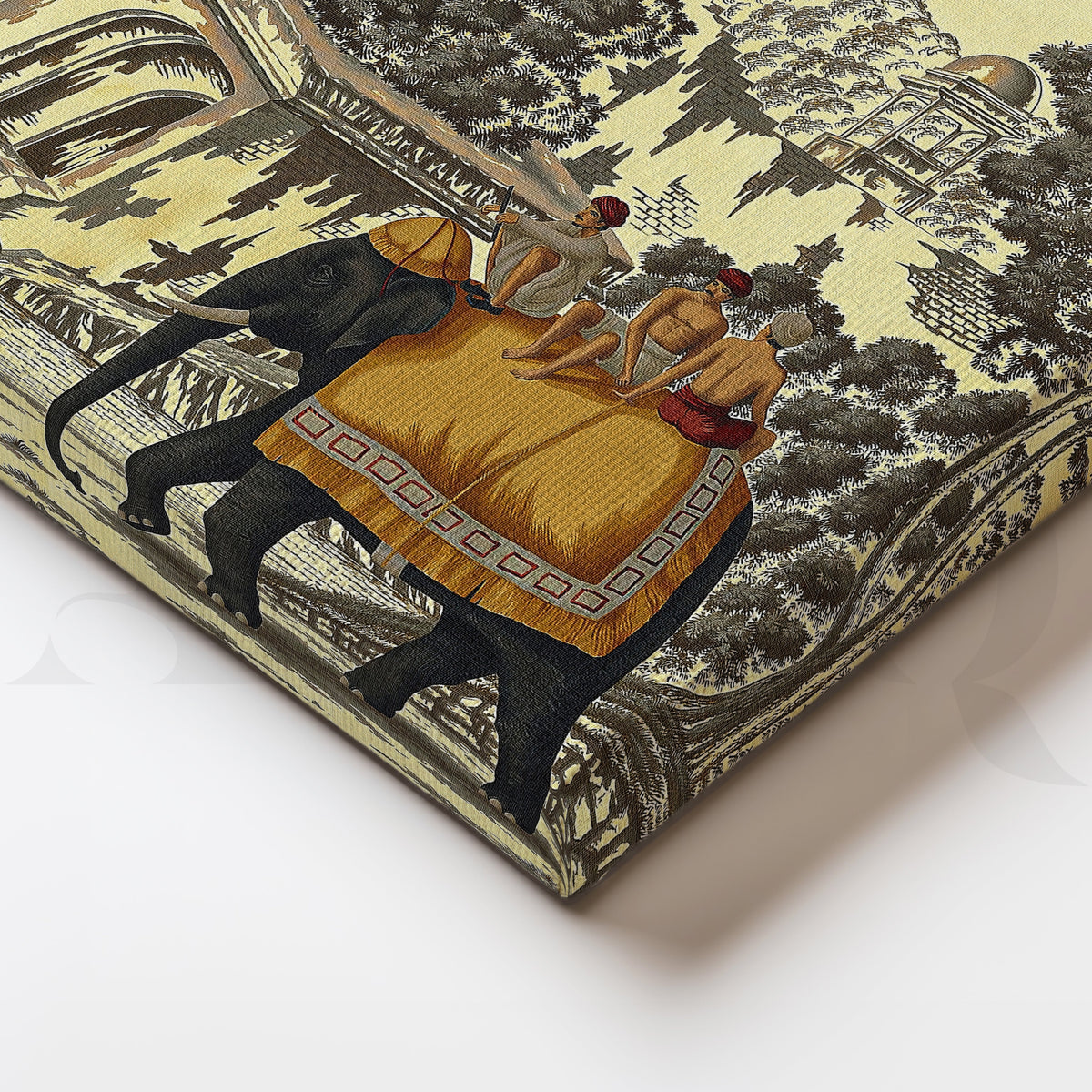 Elephant and Camel Canvas Artwork – Asha Art Studio – Image 2