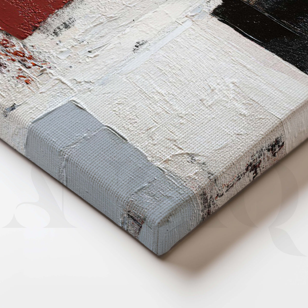 Red Black & White Abstract Gallery Set of 2 – Asha Art Studio – Image 2
