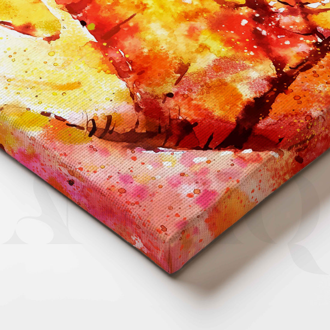 Autumn Forest Path Canvas Artwork for Living – Asha Art Studio