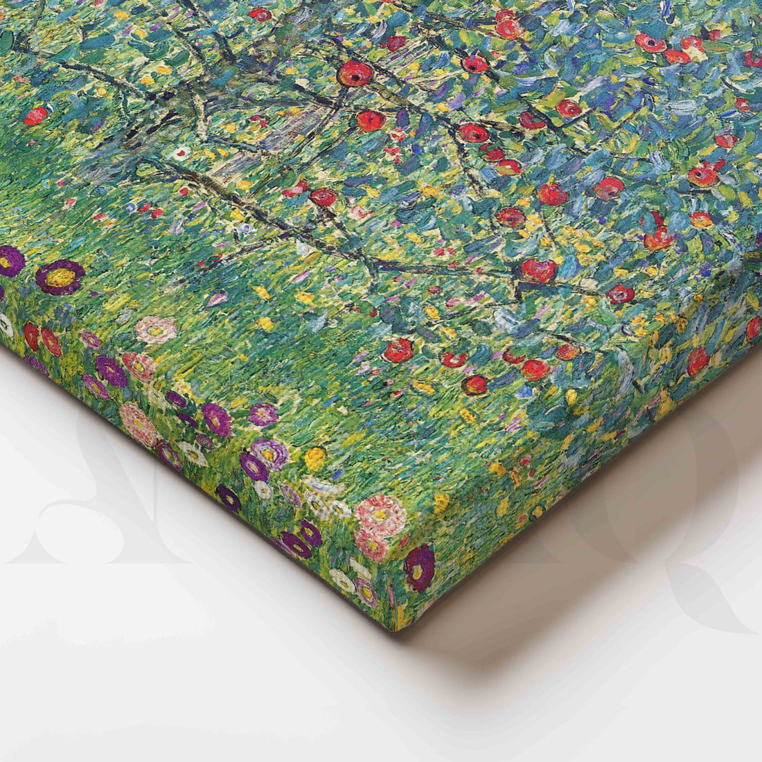 Gustav Klimt Flowering Orchard Canvas Artwork – Asha Art Studio