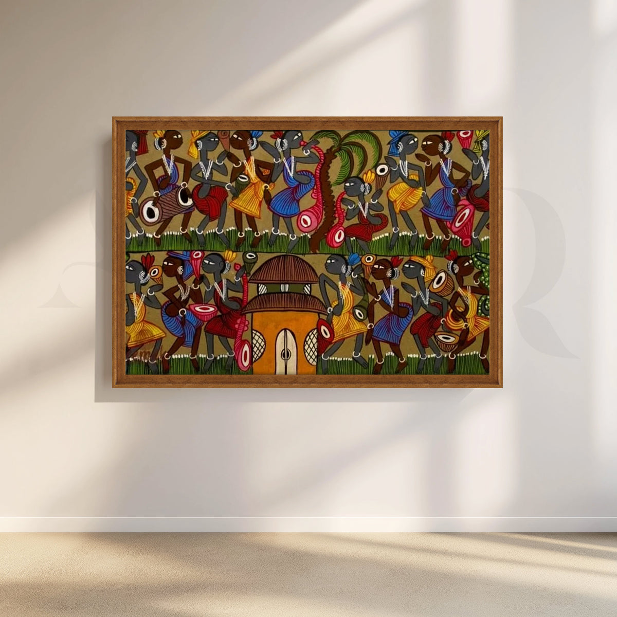 Tribal Festival Rhythm Canvas Artwork – Asha Art Studio – Image 6