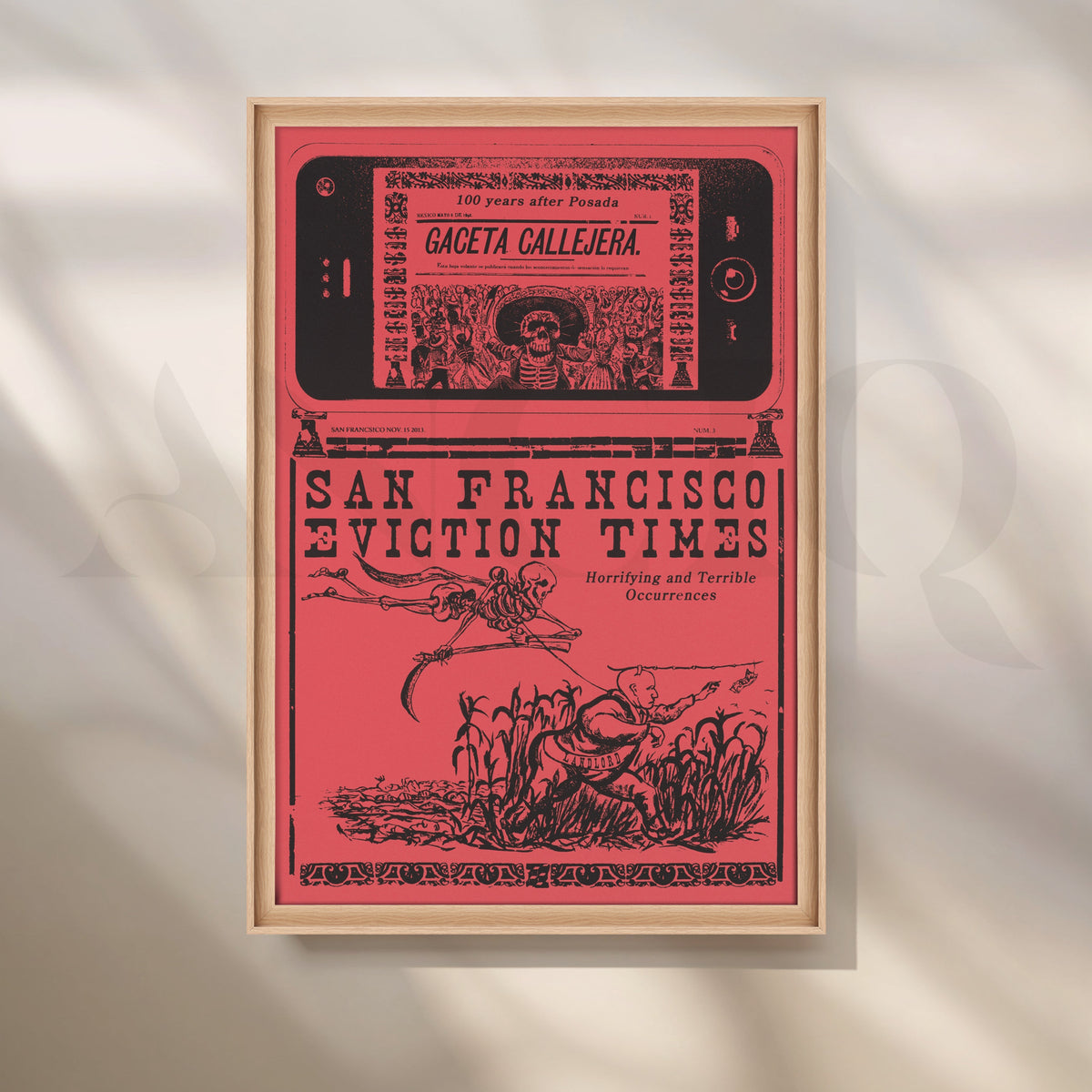 Eviction Times Chronicle Canvas Artwork – Asha Art Studio – Image 5