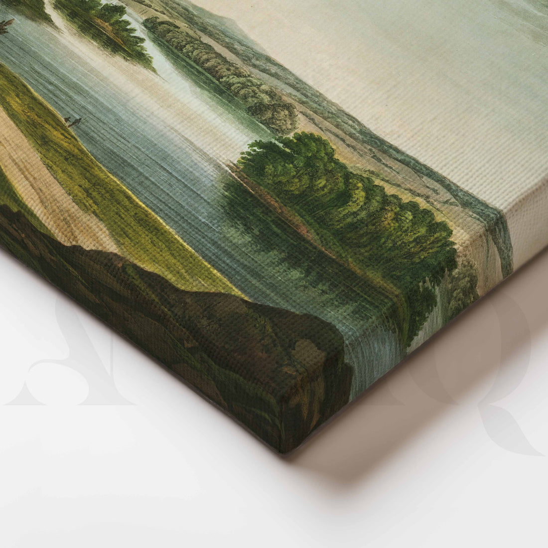 Serene River Valley Canvas Artwork – Asha Art Studio