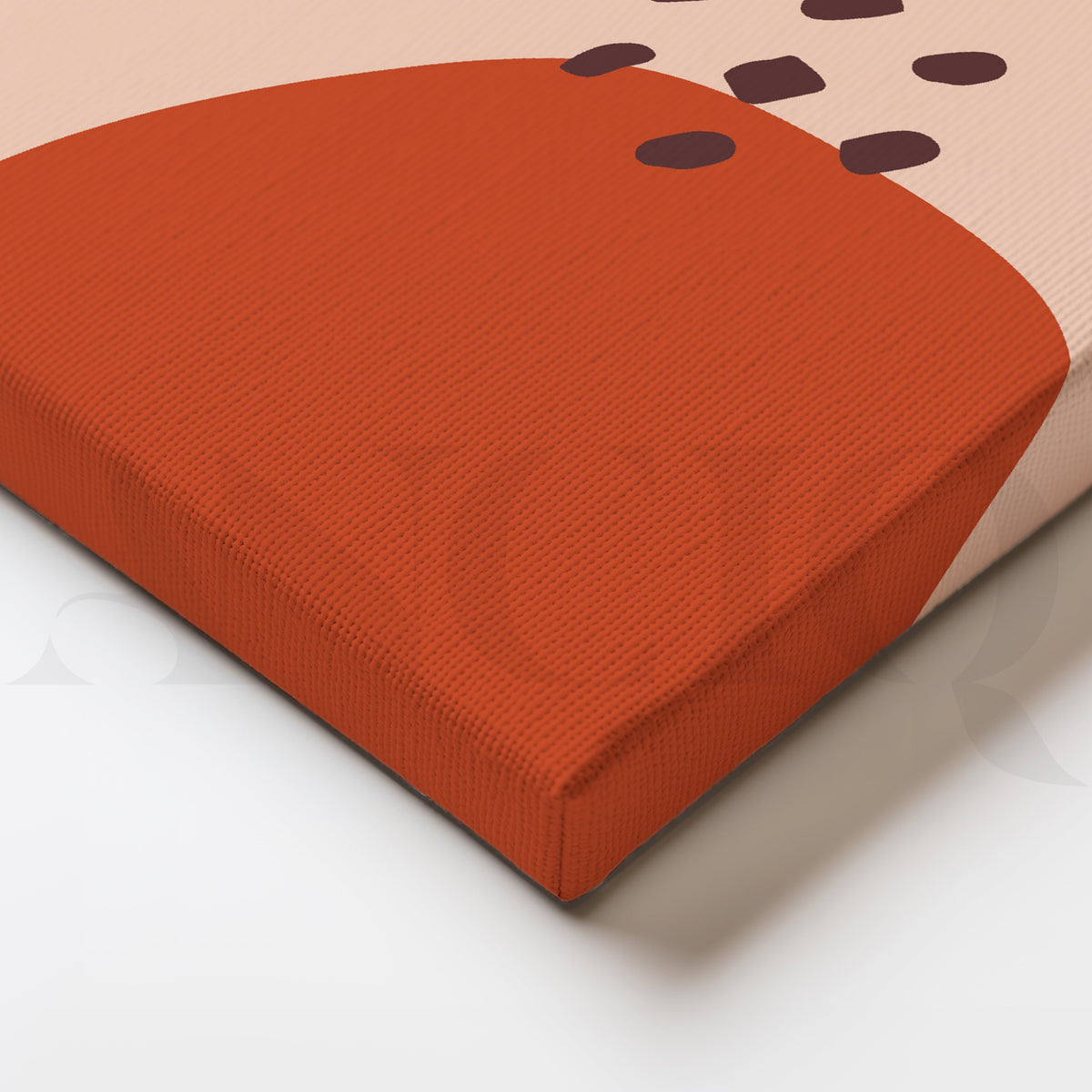 Warm Hues and Abstract Shapes Canvas Artwork – Asha Art Studio – Image 2