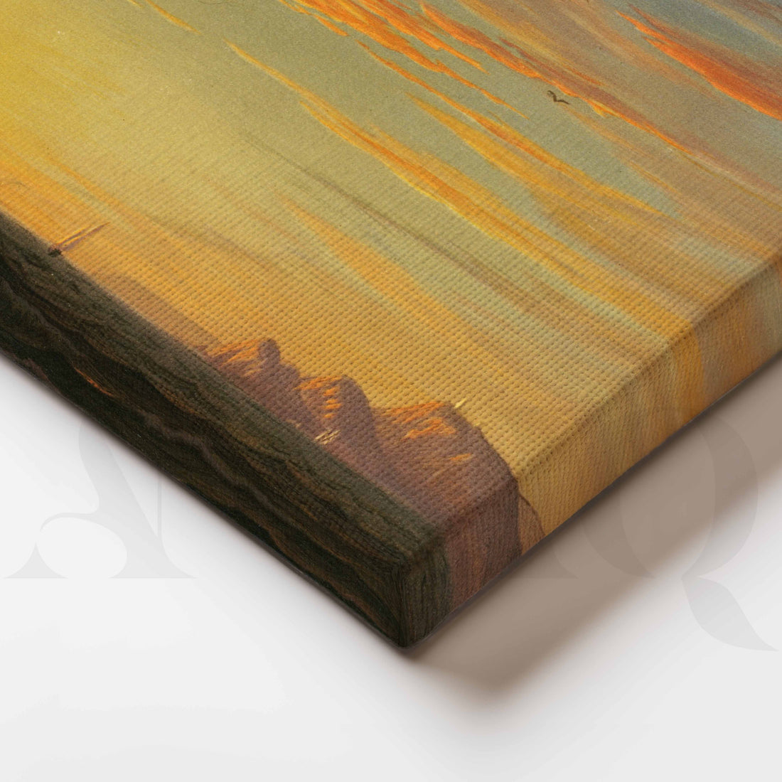 Sunset Coastal Seascape Canvas Artwork – Asha Art Studio