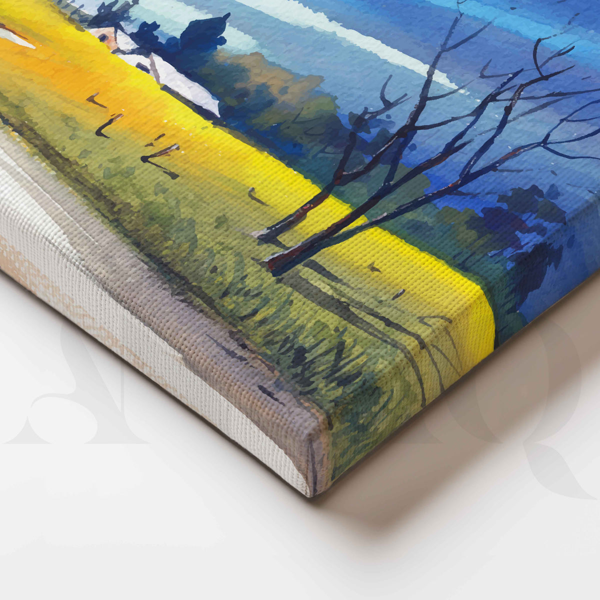 Countryside Road Landscape Canvas Artwork – Asha Art Studio – Image 2