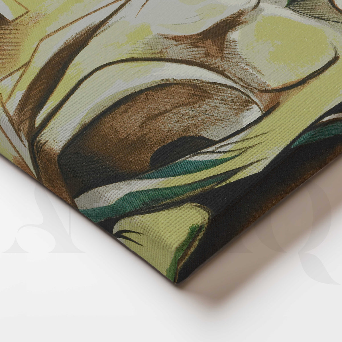 Botanical Abstract Figure Canvas Artwork – Asha Art Studio – Image 2