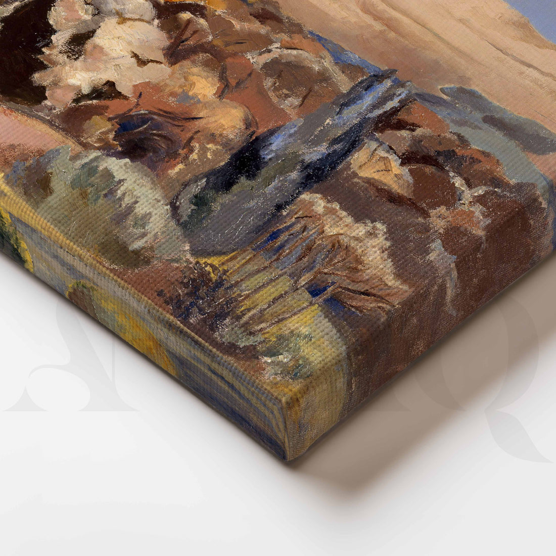 Soft Pastoral Landscape Canvas Artwork – Asha Art Studio
