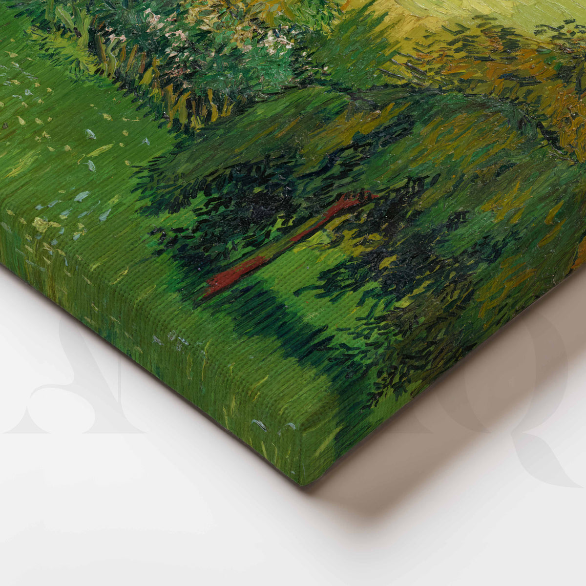 Lush Green Garden Canvas Artwork – Asha Art Studio – Image 2