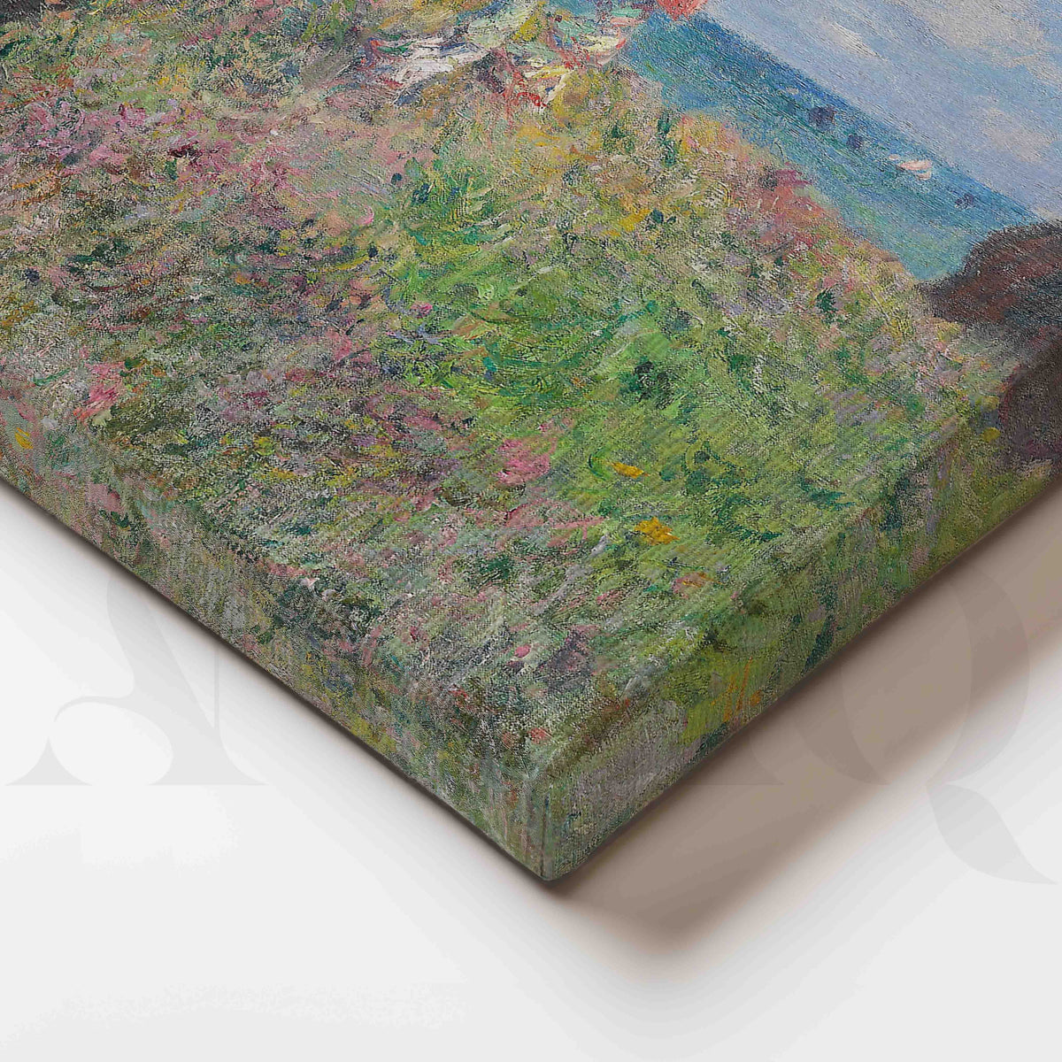 Coastal Cliff Seascape Impressionist Canvas Artwork – Asha Art Studio – Image 2