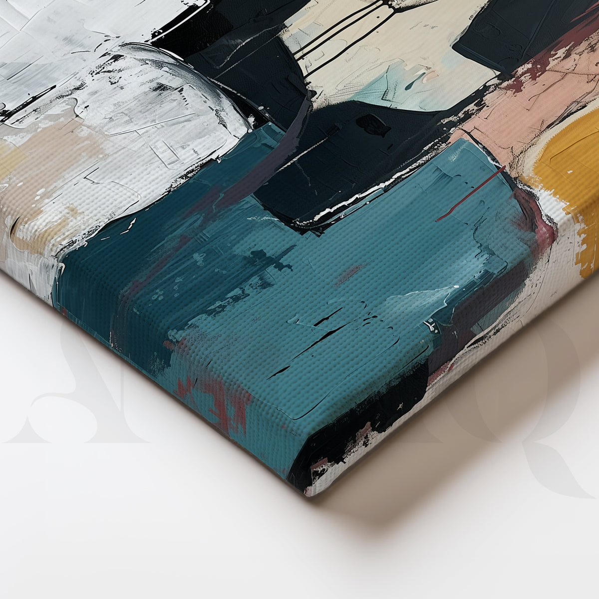 Contemporary Serenity Abstract Gallery Wall – Set of 3 Modern Artworks - 18 x 24 Inches – Asha Art Studio – Image 2