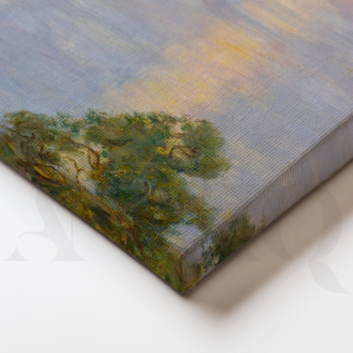 Pastoral Sunset Figures Gallery Wall – Set of 3 Impressionist Landscape Artworks - 18 x 24 Inches – Asha Art Studio – Image 2