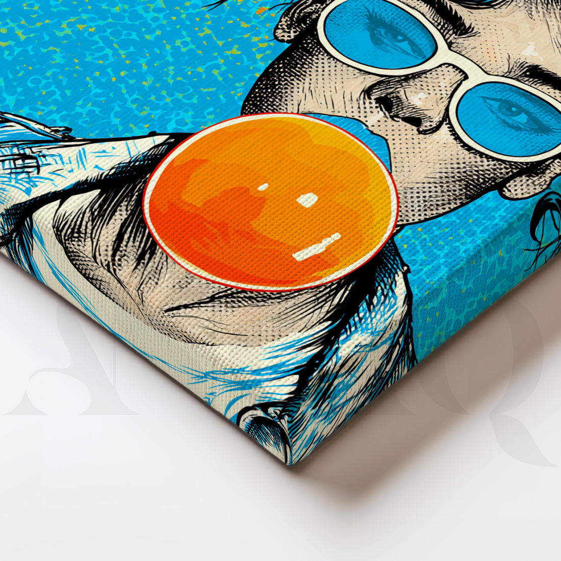 Pop Art Girl Blowing Bubble Gum – Asha Art Studio