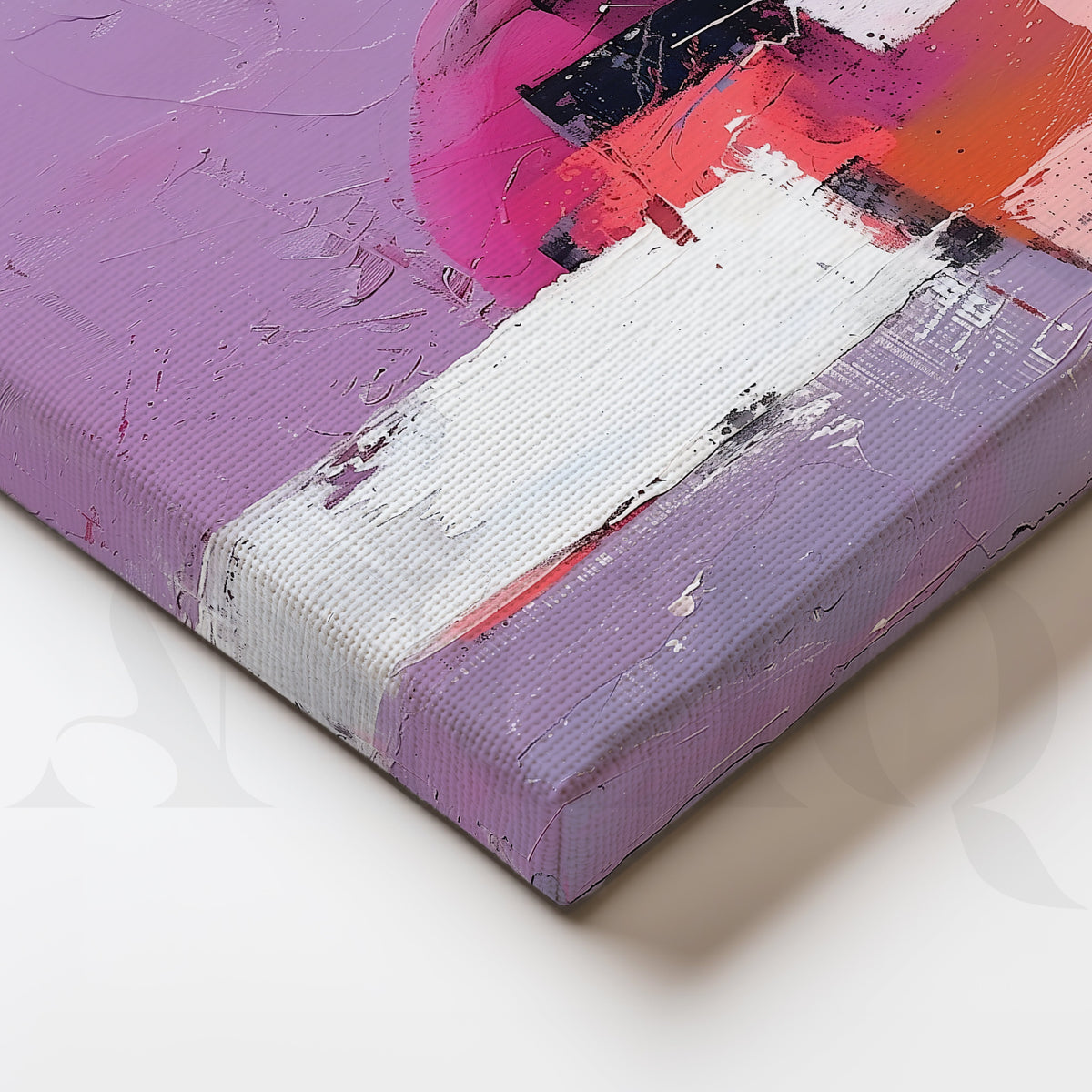 Blush & Crimson Abstract Gallery Wall – Set of 3 Contemporary Artworks - 18 x 24 Inches – Asha Art Studio – Image 2