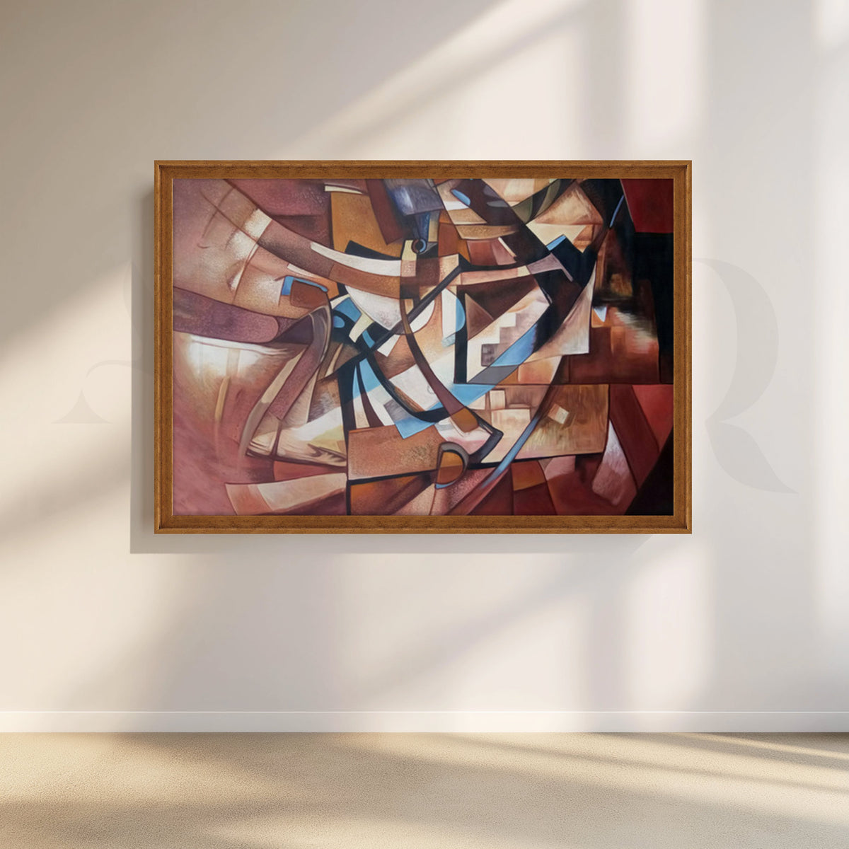 Cubist Abstract Canvas Artwork – Asha Art Studio – Image 6