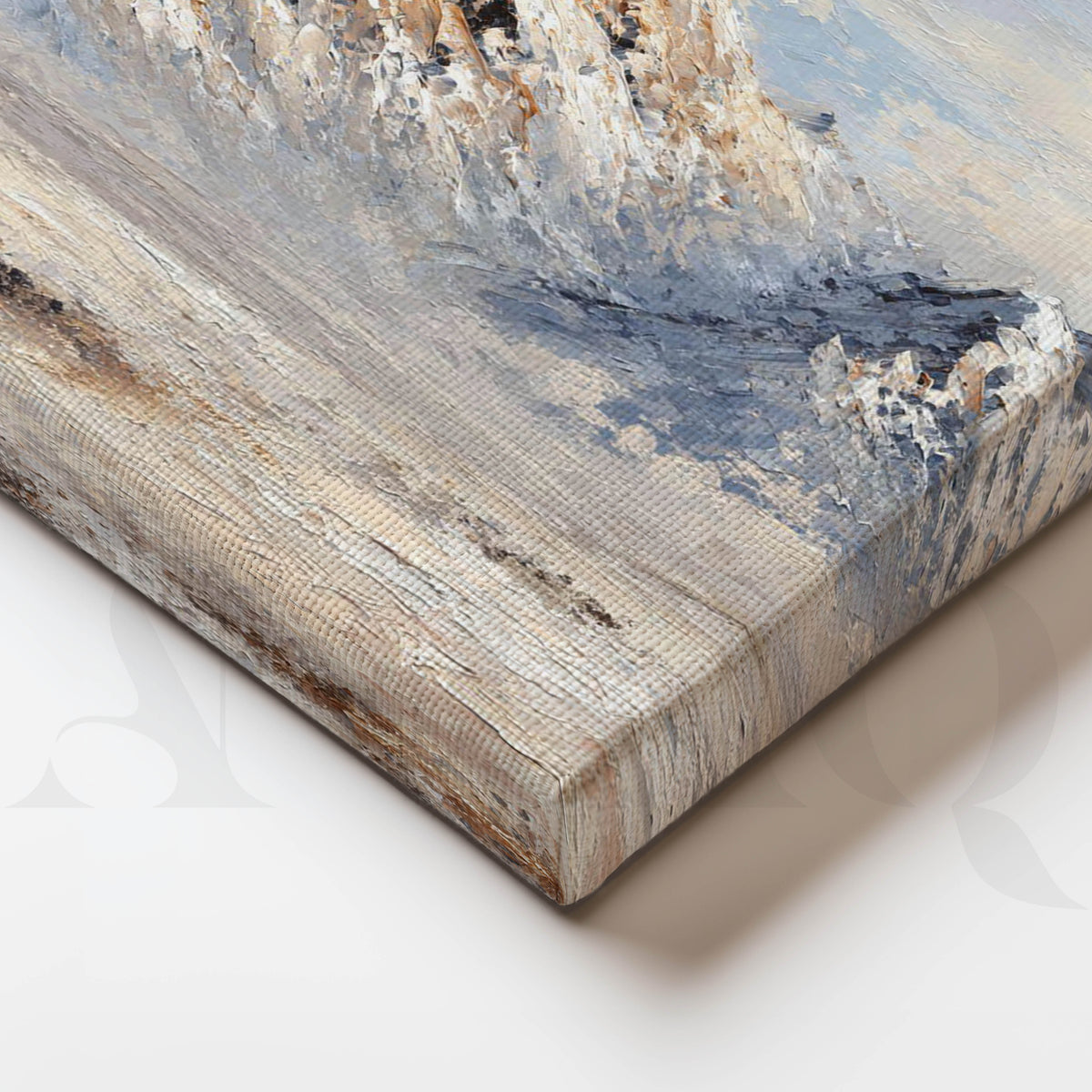 Snowy Mountain Landscape Gallery Walls Set of 2 – Asha Art Studio – Image 2
