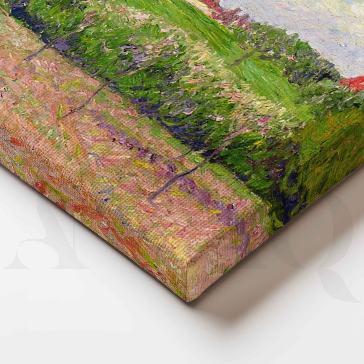 Blooming Countryside Landscape Canvas Artwork – Asha Art Studio – Image 2