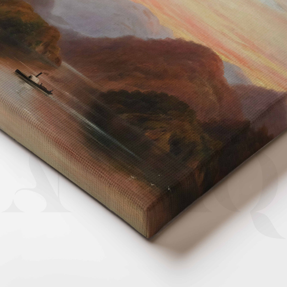 Serene Mountain Lake Canvas Artwork – Asha Art Studio – Image 2