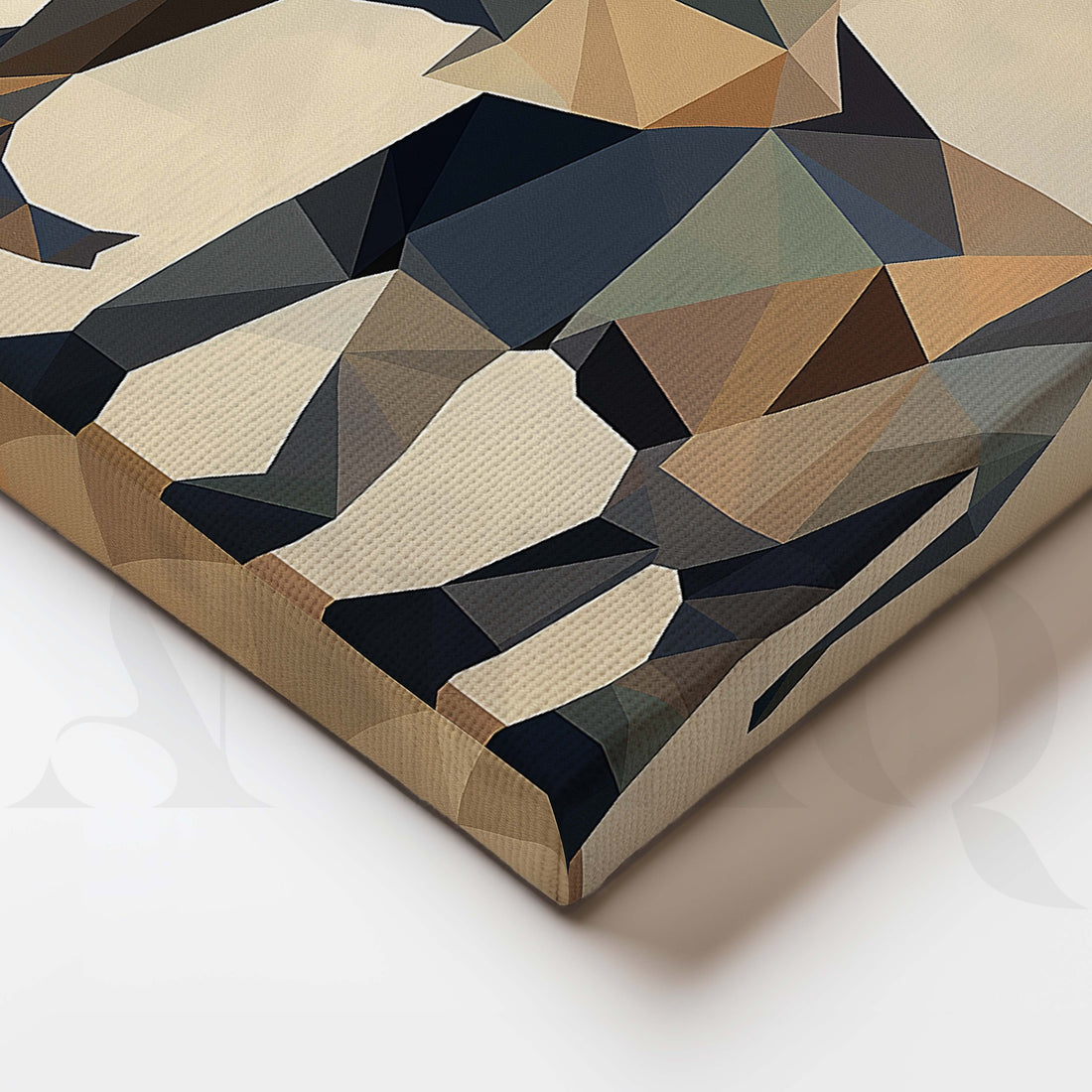 Geometric Elephant Canvas Artwork – Asha Art Studio