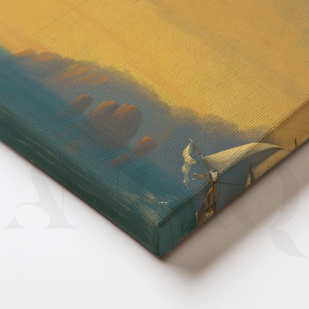 Golden Horizon Sailing Ships Gallery Wall – Set of 3 Classic Seascape Artworks - 18 x 24 Inches – Asha Art Studio – Image 2