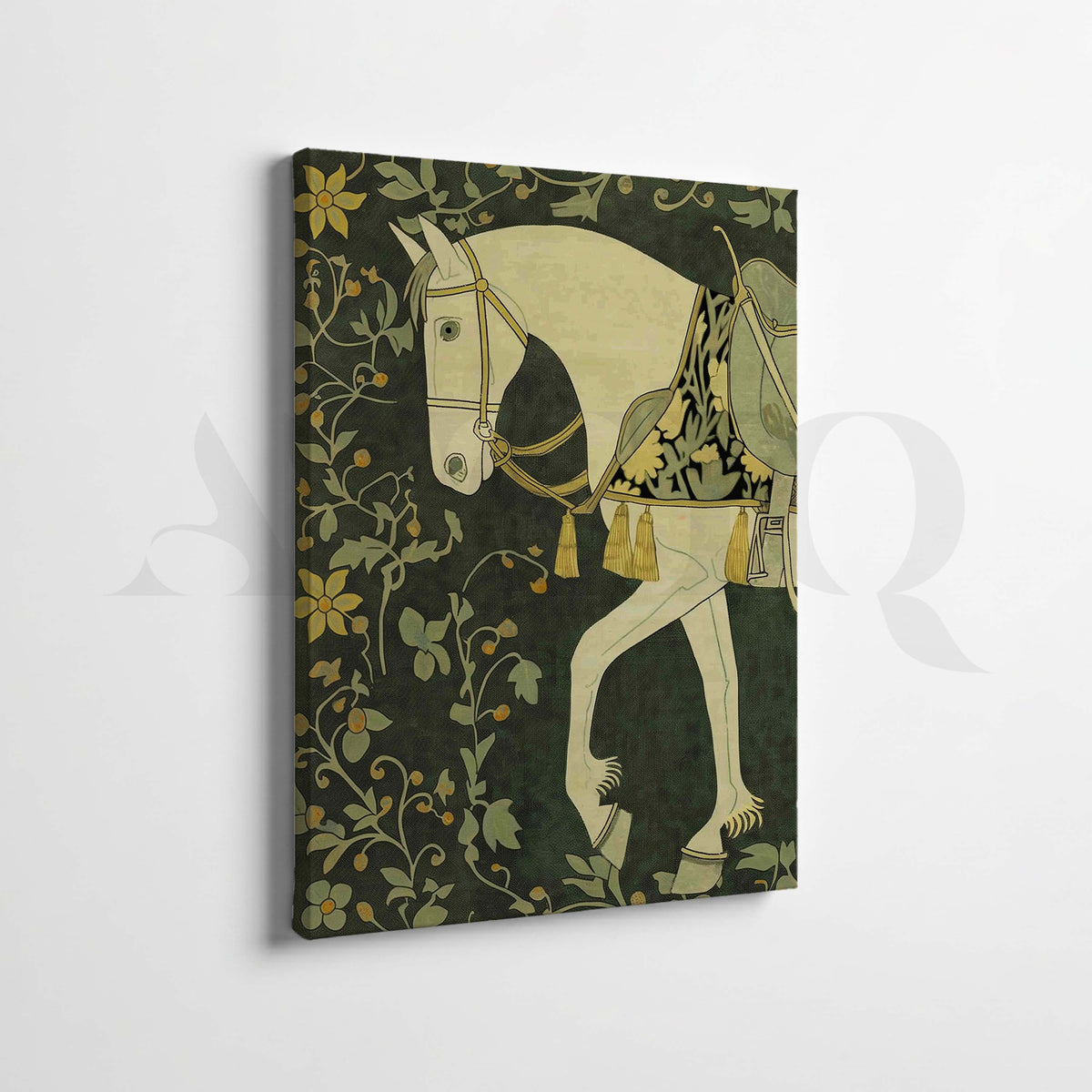 Vintage Royal Horse Botanical Gallery Wall Set of 2 – Asha Art Studio – Image 3