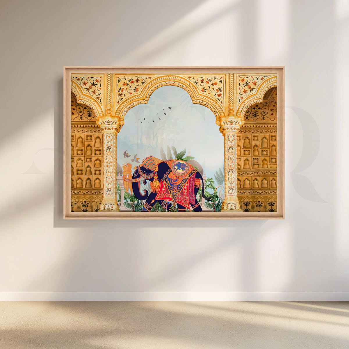 Royal Elephant Canvas Artwork – Asha Art Studio – Image 5