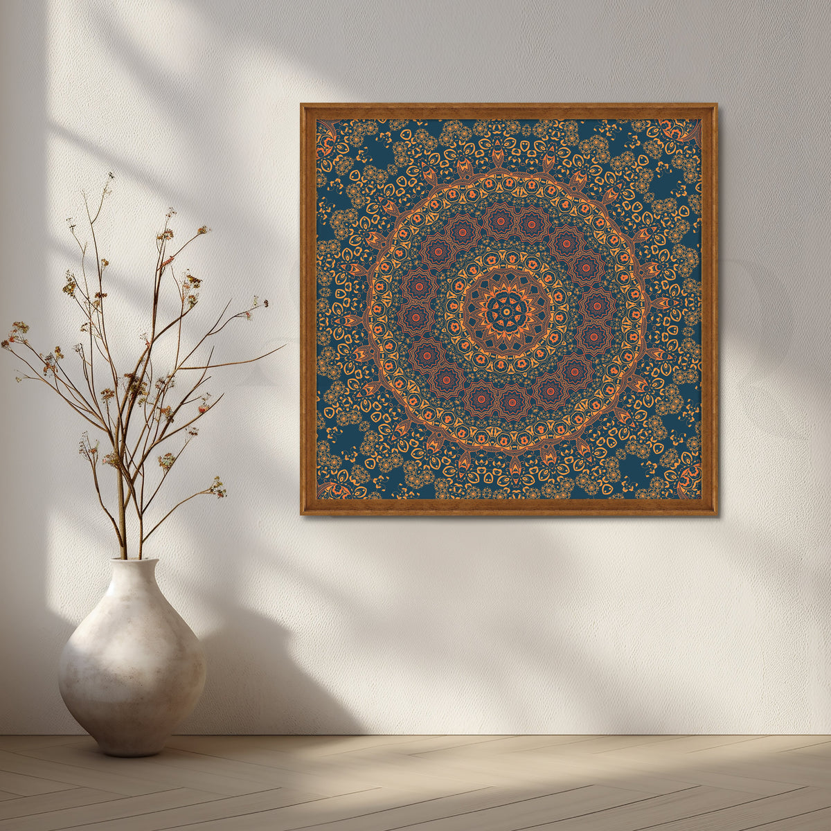 Royal Mandala Pattern Canvas Artwork – Asha Art Studio – Image 6