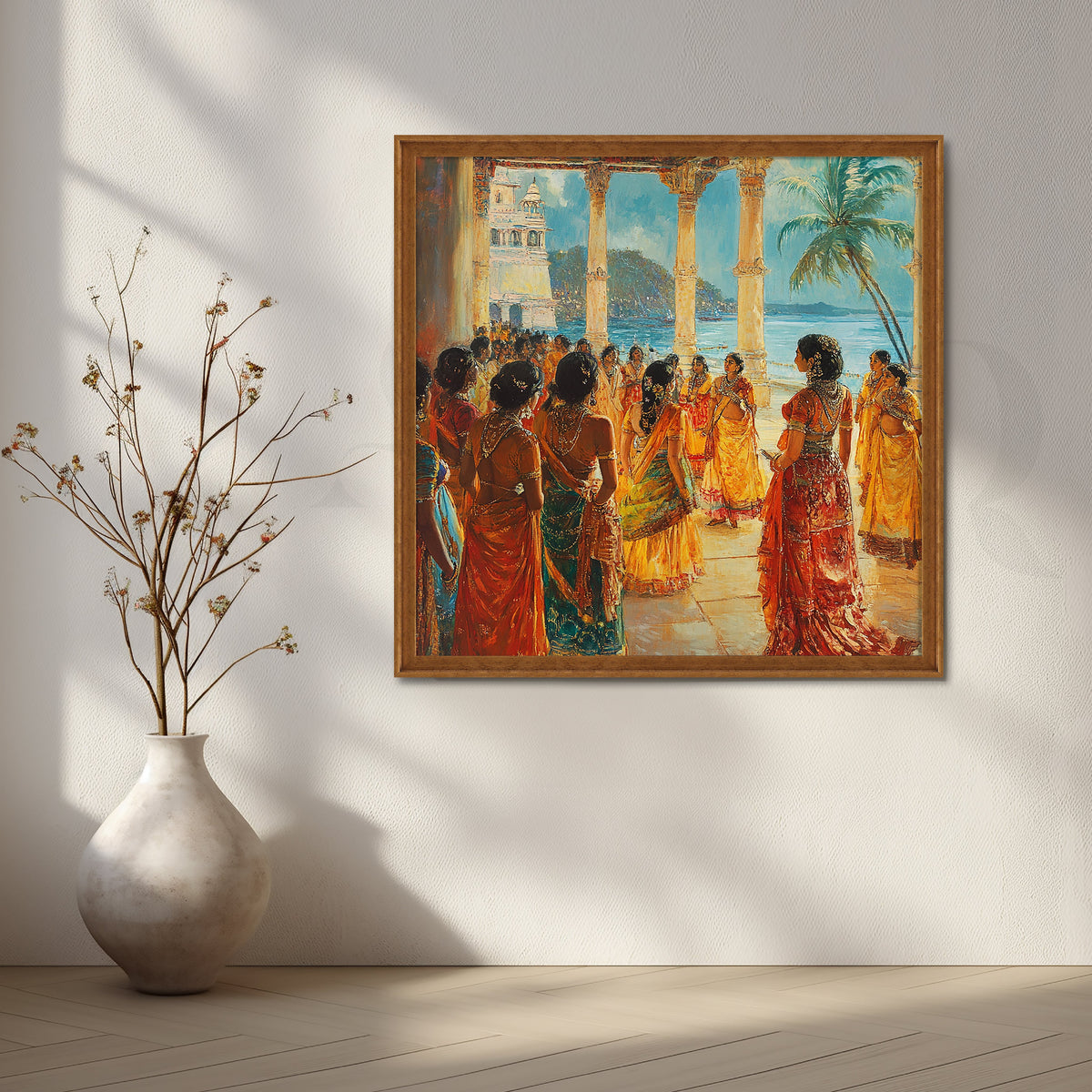 Seaside Palace Soirée Canvas Artwork – Asha Art Studio – Image 6