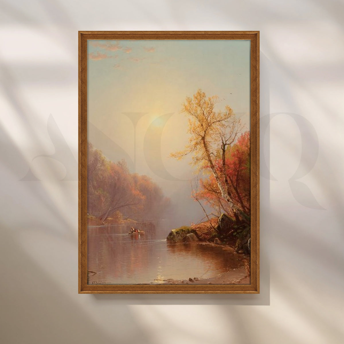 Twilight River Row Canvas Artwork – Asha Art Studio – Image 6