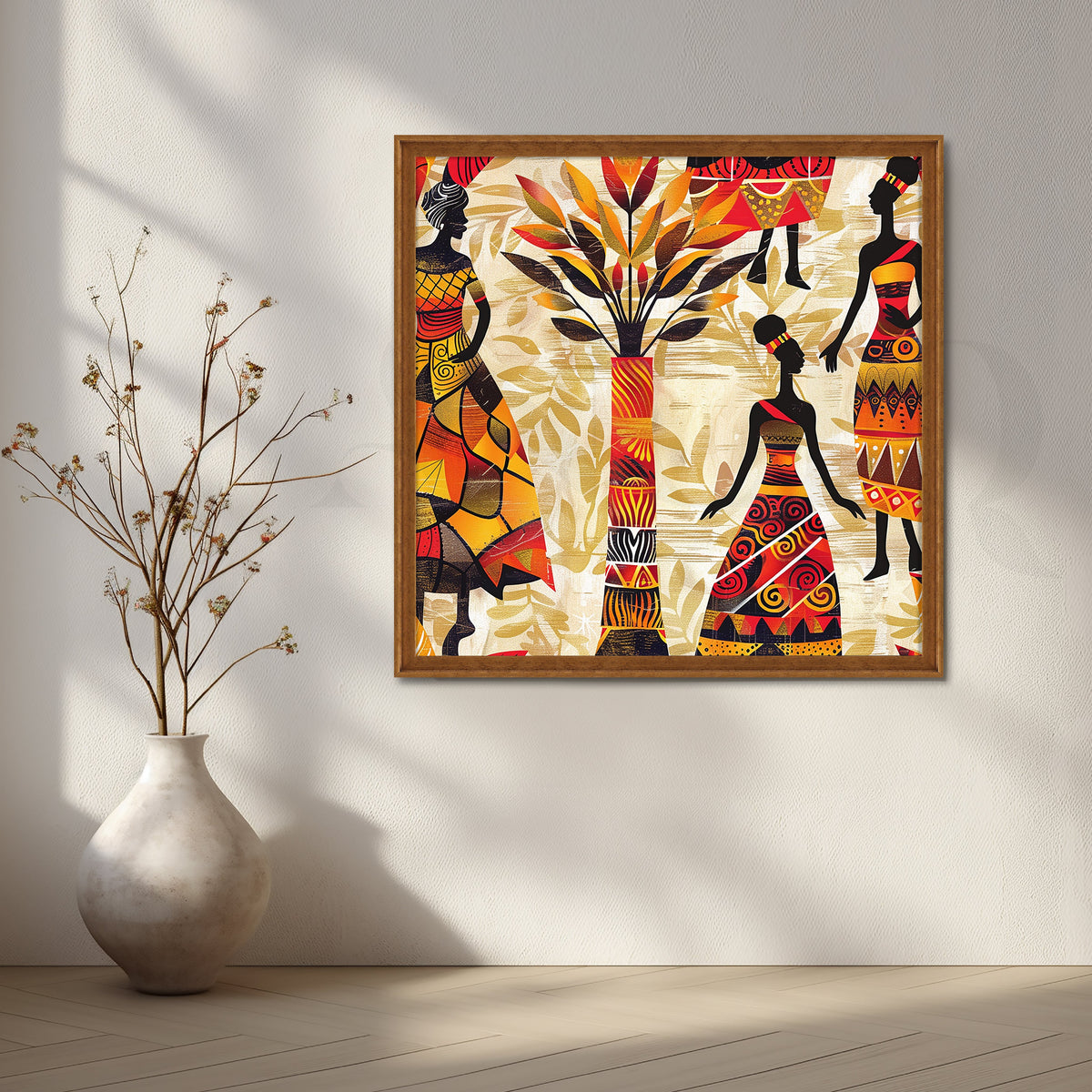 African Rhythms Canvas Artwork – Asha Art Studio – Image 6