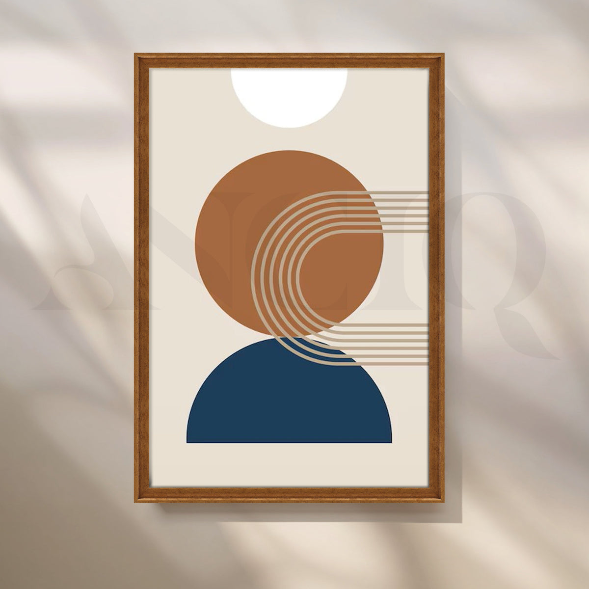 Minimal Sun and Moon Canvas Artwork – Asha Art Studio – Image 6