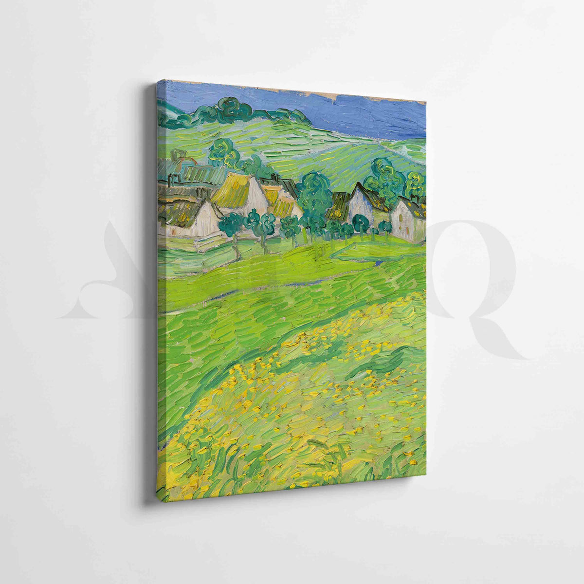 Green Countryside Landscape Gallery Wall Artwork Set of 2 – Asha Art Studio – Image 3