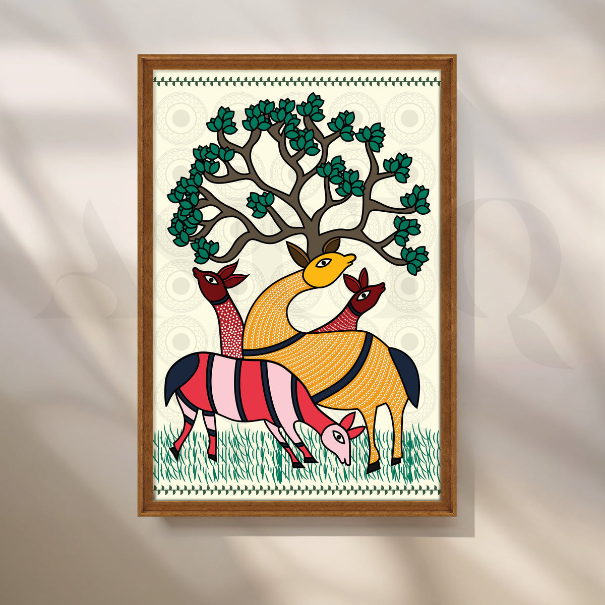 Grazing Harmony Canvas Artwork – Asha Art Studio – Image 6